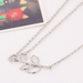 Wholesale silver alloy leaf necklace JDC-NE-F602 Necklaces 韩之尚 Wholesale Jewelry JoyasDeChina Joyas De China