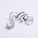 Bulk Jewelry Wholesale silver alloy leaf rivet ring four-piece set JDC-RS-RL026 Wholesale factory from China YIWU China