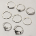Bulk Jewelry Wholesale silver alloy love letter ring JDC-RS-e096 Wholesale factory from China YIWU China