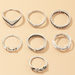 Bulk Jewelry Wholesale silver alloy love moon ring food JDC-RS-e105 Wholesale factory from China YIWU China