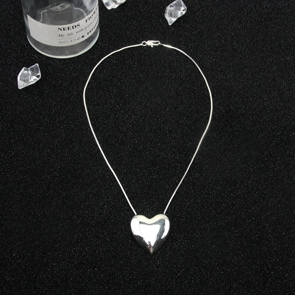 Bulk Jewelry Wholesale silver alloy love necklace JDC-NE-BY047 Wholesale factory from China YIWU China