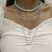 Bulk Jewelry Wholesale silver alloy multilayer Necklace JDC-NE-D673 Wholesale factory from China YIWU China