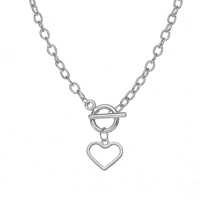 Wholesale silver alloy necklace JDC-NE-F603 Necklaces 韩之尚 5130801 Wholesale Jewelry JoyasDeChina Joyas De China