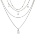 Bulk Jewelry Wholesale silver alloy Pentagram jewelry chain necklace JDC-NE-C006 Wholesale factory from China YIWU China