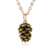 Bulk Jewelry Wholesale silver alloy pine plant specimen necklace JDC-NE-D634 Wholesale factory from China YIWU China