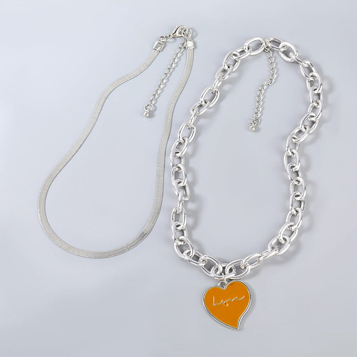 Wholesale Silver Alloy Plating Necklace JDC-NE-JL204 Necklaces 氿乐 Wholesale Jewelry JoyasDeChina Joyas De China