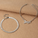 Bulk Jewelry Wholesale silver alloy popular letter Angel anklet JDC-AS-e040 Wholesale factory from China YIWU China