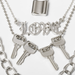 Bulk Jewelry Wholesale silver alloy PU lock key necklace female JDC-NE-KunJ019 Wholesale factory from China YIWU China