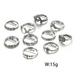 Bulk Jewelry Wholesale silver alloy purple diamond gem ring set JDC-RS-C086 Wholesale factory from China YIWU China