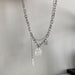 Bulk Jewelry Wholesale silver alloy round brand alphanumeric double-layer necklace JDC-NE-BY006 Wholesale factory from China YIWU China