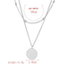 Bulk Jewelry Wholesale silver alloy round piece necklace JDC-NE-GSE002 Wholesale factory from China YIWU China