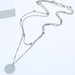 Bulk Jewelry Wholesale silver alloy round piece necklace JDC-NE-GSE002 Wholesale factory from China YIWU China
