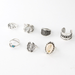 Bulk Jewelry Wholesale silver alloy shell rings  JDC-RS-e033 Wholesale factory from China YIWU China