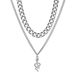Bulk Jewelry Wholesale silver alloy Snake Pendant Necklace JDC-NE-F302 Wholesale factory from China YIWU China