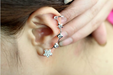 Wholesale silver alloy star cushion earrings JDC-ES-D384 earrings JoyasDeChina Silver earclip 2033 Wholesale Jewelry JoyasDeChina Joyas De China