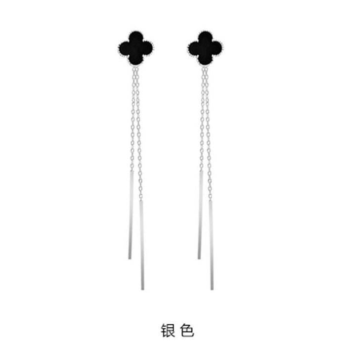 Bulk Jewelry Wholesale silver alloy tassel flower studs JDC-ES-RL013 Wholesale factory from China YIWU China