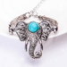 Bulk Jewelry Wholesale silver alloy Turquoise elephant Bracelet JDC-BT-D534 Wholesale factory from China YIWU China