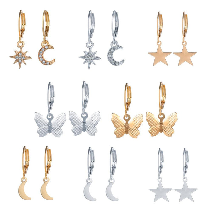 Wholesale silver butterfly alloy earrings JDC-ES-F260 earrings JoyasDeChina B03-02-26 Wholesale Jewelry JoyasDeChina Joyas De China