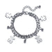 Wholesale silver color alloy double cross pendant bracelet JDC-BT-F536 Bracelet JoyasDeChina 5286803 Wholesale Jewelry JoyasDeChina Joyas De China