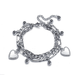 Wholesale silver color alloy double cross pendant bracelet JDC-BT-F536 Bracelet JoyasDeChina Wholesale Jewelry JoyasDeChina Joyas De China