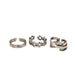 Wholesale silver color alloy Rings 3-piece set JDC-RS-F571 Rings JoyasDeChina Wholesale Jewelry JoyasDeChina Joyas De China