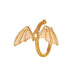 Wholesale silver copper bat ear clip JDC-ES-D469 Earrings JoyasDeChina 01KC Gold 7801 Wholesale Jewelry JoyasDeChina Joyas De China