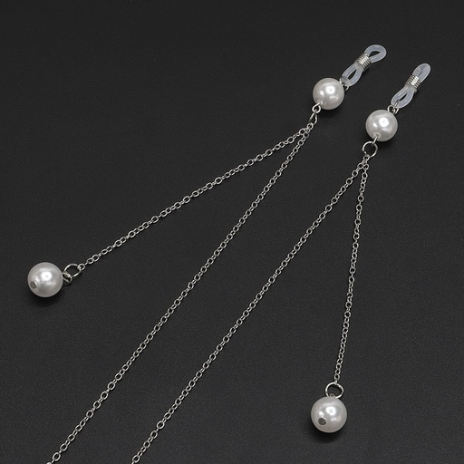 Bulk Jewelry Wholesale silver copper pearl glasses hanging necklace  JDC-MC-YM013 Wholesale factory from China YIWU China