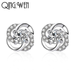 Bulk Jewelry Wholesale silver copper zircon studs JDC-ES-D434 Wholesale factory from China YIWU China