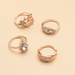 Bulk Jewelry Wholesale silver eyes geometric diamond ring JDC-RS-e037 Wholesale factory from China YIWU China