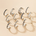 Wholesale silver geometric wave twist ring JDC-RS-C267 Rings JoyasDeChina Wholesale Jewelry JoyasDeChina Joyas De China