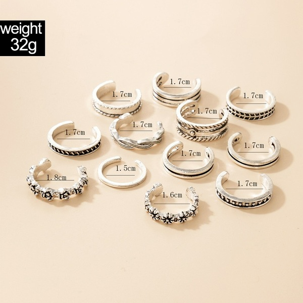 Wholesale silver geometric wave twist ring JDC-RS-C267 Rings JoyasDeChina Wholesale Jewelry JoyasDeChina Joyas De China