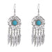 Wholesale silver hollow feather tassel alloy Dreamcatcher Earrings JDC-ES-GSNM073 Earrings JoyasDeChina NE667 Wholesale Jewelry JoyasDeChina Joyas De China