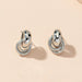 Wholesale silver irregular alloy earrings JDC-ES-AYN317 Earrings JoyasDeChina E2059-S Wholesale Jewelry JoyasDeChina Joyas De China