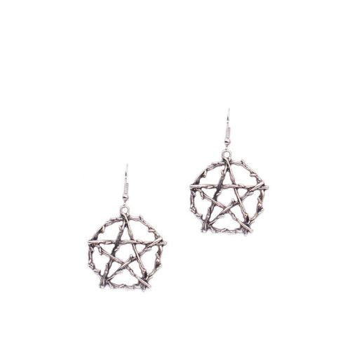 Wholesale Silver Life Pentagram Earrings JDC-ES-YYFF008 Earrings 燕羽飞飞 Wholesale Jewelry JoyasDeChina Joyas De China