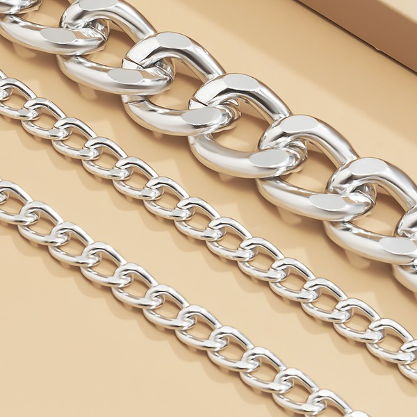 Bulk Jewelry Wholesale silver metal multilayer tassel necklace JDC-NE-KunJ130 Wholesale factory from China YIWU China