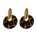 Wholesale Silver Needle Acrylic Leopard Print Alloy Earrings JDC-ES-BY174 Earrings 宝钰 Wholesale Jewelry JoyasDeChina Joyas De China