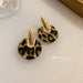 Wholesale Silver Needle Acrylic Leopard Print Alloy Earrings JDC-ES-BY174 Earrings 宝钰 Wholesale Jewelry JoyasDeChina Joyas De China