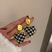 Wholesale silver needle alloy cloth earrings JDC-ES-BY166 Earrings 宝钰 black heart Wholesale Jewelry JoyasDeChina Joyas De China