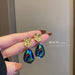 Wholesale Silver Needle Alloy Resin Geometric Hoop Earrings JDC-ES-BY177 Earrings 宝钰 C Wholesale Jewelry JoyasDeChina Joyas De China