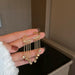 Wholesale Silver Needle Alloy Rhinestone Chain Tassel Earrings JDC-ES-BY163 Earrings 宝钰 gold Wholesale Jewelry JoyasDeChina Joyas De China