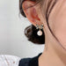 Wholesale Silver Needle Bowknot Pearl Alloy Earrings JDC-ES-XuF006 Earrings 旭帆 Wholesale Jewelry JoyasDeChina Joyas De China
