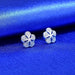 Wholesale Silver Needle Zircon Flower Copper Earrings JDC-ES-QLX028 Earrings 巧兰轩 Wholesale Jewelry JoyasDeChina Joyas De China