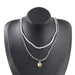 Wholesale silver pearl necklace JDC-NE-JL197 Necklaces 氿乐 two piece set Wholesale Jewelry JoyasDeChina Joyas De China