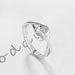 Wholesale silver plated couple rings JDC-RS-YZM011 Rings 伊之美 female adjustable Wholesale Jewelry JoyasDeChina Joyas De China