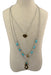 Wholesale Silver Plated Turquoise Alloy Sweater Chain Necklaces JDC-NE-Yunl014 Necklaces 云罗 Wholesale Jewelry JoyasDeChina Joyas De China