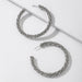 Wholesale silver rhinestone earrings JDC-ES-YWJQ006 Earrings 精巧 silver Wholesale Jewelry JoyasDeChina Joyas De China