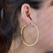 Wholesale silver rhinestone hoop earrings JDC-ES-RXSFL005 Earrings 尚芙乐 Wholesale Jewelry JoyasDeChina Joyas De China