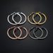 Wholesale silver rhinestone hoop earrings JDC-ES-RXSFL005 Earrings 尚芙乐 Wholesale Jewelry JoyasDeChina Joyas De China