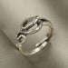 Wholesale Silver Snake Shape Adjustable Alloy Rings JDC-RS-F572 Rings JoyasDeChina 5346802 Wholesale Jewelry JoyasDeChina Joyas De China