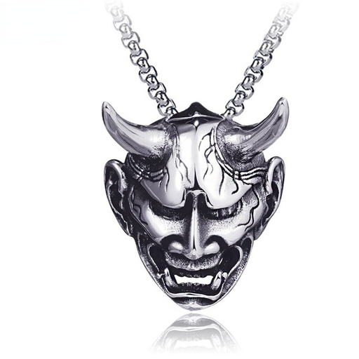 Bulk Jewelry Wholesale silver stainless steel bull head pendant necklace JDC-MNE-BS021 Wholesale factory from China YIWU China